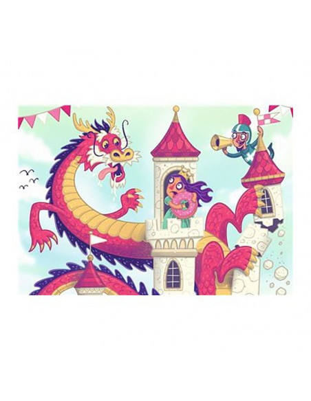 Puzzle Si Joc Dragon, 2X24 Piese,RVSPC05595