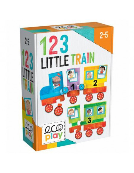 Headu Ecoplay - Puzzle Micul Tren 123,HE28566