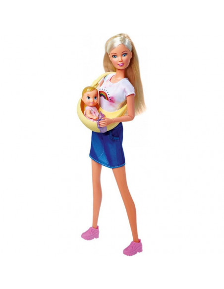 Papusa Simba Steffi Love Baby Bag 29 cm cu accesorii,S105733538