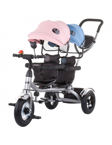 Tricicleta gemeni Chipolino 2Play blue pink,TRK2P0216BP