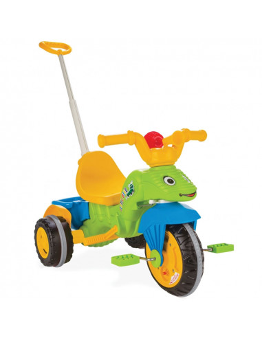 Tricicleta Pilsan Caterpillar green cu maner,PL-07-128-GR