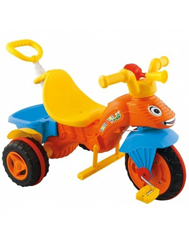 Tricicleta Pilsan Caterpillar orange cu maner,PL-07-128-OR