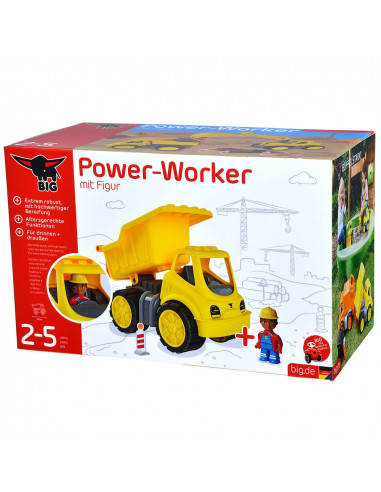Camion basculant Big Power Worker cu figurina,S800054836