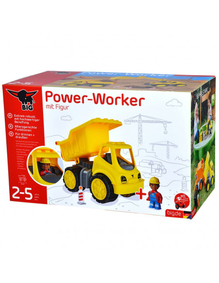 Camion basculant Big Power Worker cu figurina,S800054836