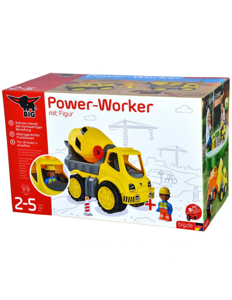Camion betoniera Big Power Worker cu figurina,S800054839
