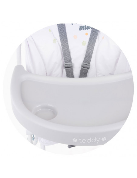 Scaun de masa Chipolino Teddy platinum,STHTD02203PL