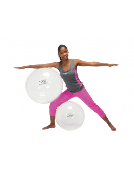 Minge fizioterapie transparenta Opti Ball, de 55 cm,Gym9655