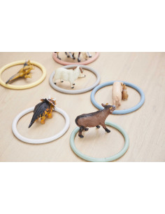 Set de 6 inele de activitati in 6 culori nordice,G2890 2