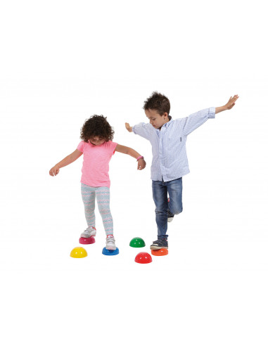 Set de 6 semisfere proprioceptive gonflabile Junior Stones in 6