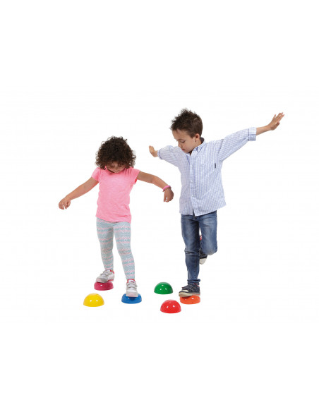 Set de 6 semisfere proprioceptive gonflabile Junior Stones in 6