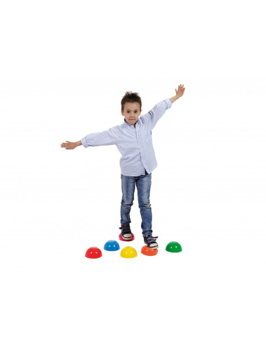 Set de 6 semisfere proprioceptive gonflabile Junior Stones in 6