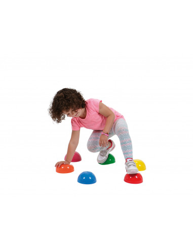 Set de 6 semisfere proprioceptive gonflabile Junior Stones in 6
