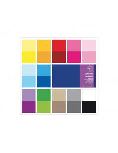 Set cu 24 hartii de scrapbooking - culori asortate,CWR12591