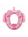 Reductor moale pentru toaleta, cu manere, Pink