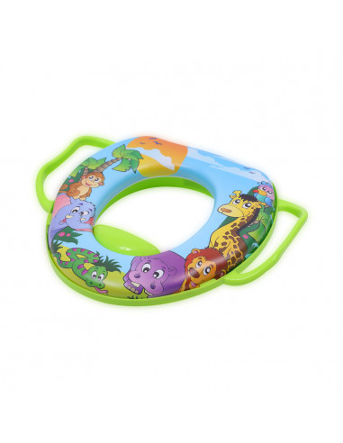 Reductor moale pentru toaleta, cu manere, Green,10130680004