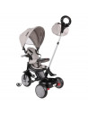 Tricicleta pentru copii, Lucky Crew, multifunctionala, Grey &