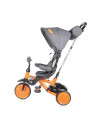 Tricicleta pentru copii, Lucky Crew, multifunctionala, Black &