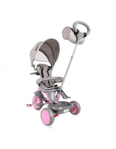 Tricicleta pentru copii, Lucky Crew, multifunctionala, Grey &