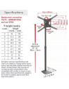 Suport TV de podea, Barkan FS420, Fix, 13"-83", VESA 600x400