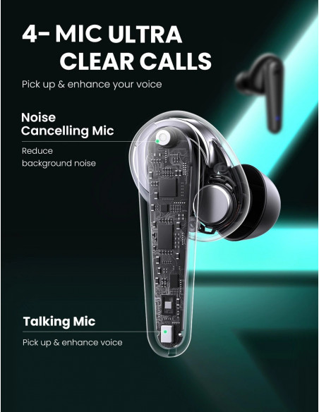CASTI Ugreen, "WS111" wireless, intraauriculare - butoni, pt