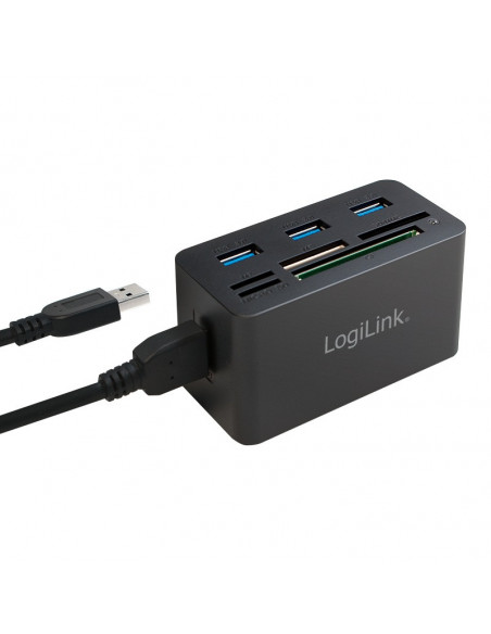 HUB extern LOGILINK, porturi USB: USB 3.0 x 3, conectare prin