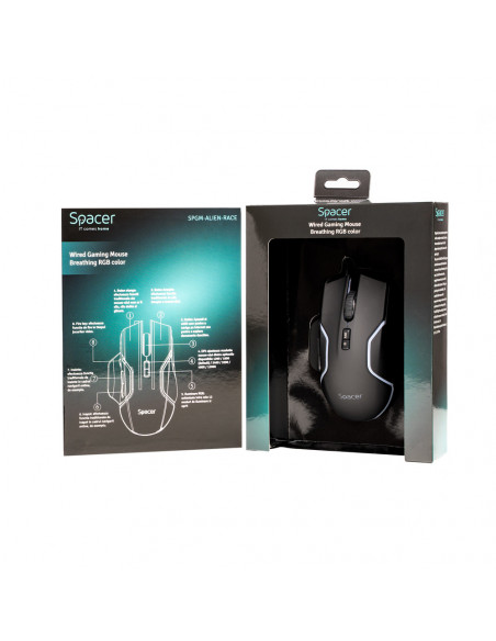MOUSE Spacer - gaming, gaming, cu fir, USB, optic, 12.000 dpi MOUSE Spacer - gaming, gaming, cu fir, USB, optic, 12.000 dpi