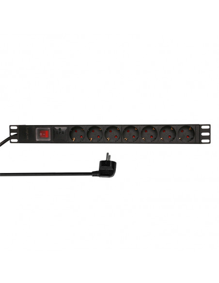 PDU LOGILINK 1U pt. rack 19 inch, 7 prize Schuko, intrare