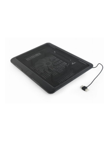 STAND GEMBIRD notebook 15", sita metal, fan 12cm, LED light