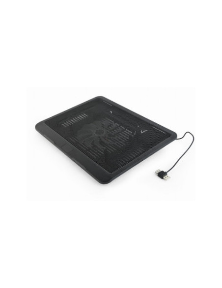 STAND GEMBIRD notebook 15", sita metal, fan 12cm, LED light