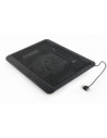 STAND GEMBIRD notebook 15", sita metal, fan 12cm, LED light