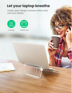 STAND notebook Ugreen 15.6", "LP230" full aluminiu, ajustabil 2