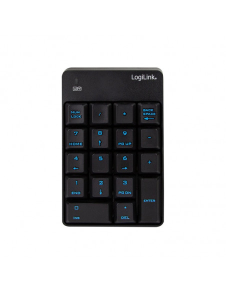 TASTATURA numerica Logilink, wireless, 18 taste, negru