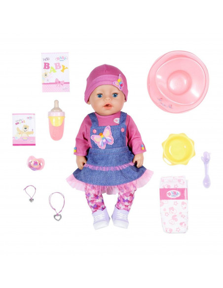 BABY born - Papusa interactiva cu rochita de blugi - 43