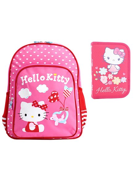Set scoala Hello Kitty - Ghiozdan scoala clasa 0, Penar