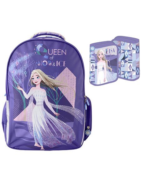 Set scoala Frozen 1 - Ghiozdan scoala clasele I-IV, Penar