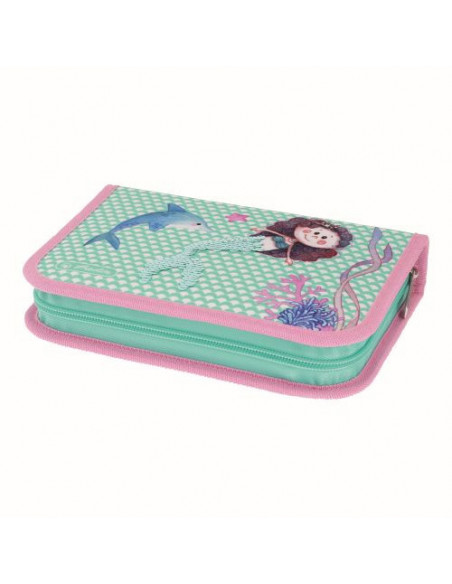 50038275,Penar echipat Herlitz, 31 piese, doua clape, Motic cute animals-Mermaid