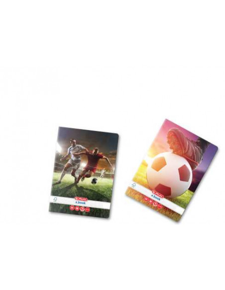 9488010,Caiet Herlitz A4 80 file, Dictando, Motiv fotbal, 1 buc.