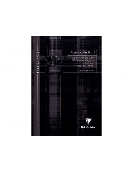 Agendă nedatată A4, 72 file, copertă tare, Clairefontaine,AGE358
