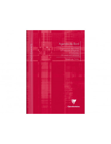 Agendă nedatată A4, 72 file, copertă tare, Clairefontaine,AGE358