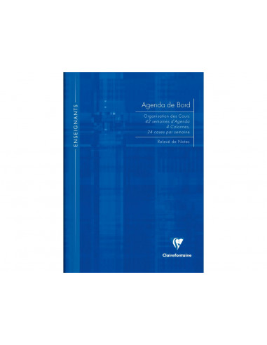 Agendă nedatată A4, 72 file, copertă tare, Clairefontaine,AGE358