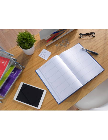 Agendă nedatată A4, 72 file, copertă tare, Clairefontaine,AGE358