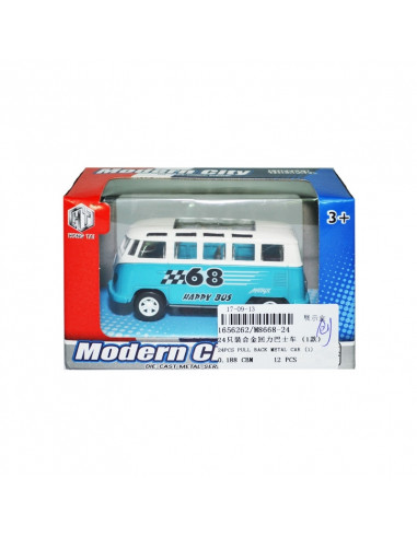 Microbuz de metal in cutie - Set 24,ROB-M8668-24