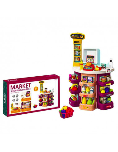 Supermarket, cu lumina si sunet + accesorii, pentru fete