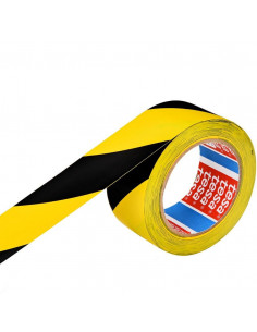 BANDA ADEZIVA MARCARE GALBEN/NEGRU 33M 50MM TESA,TS607687