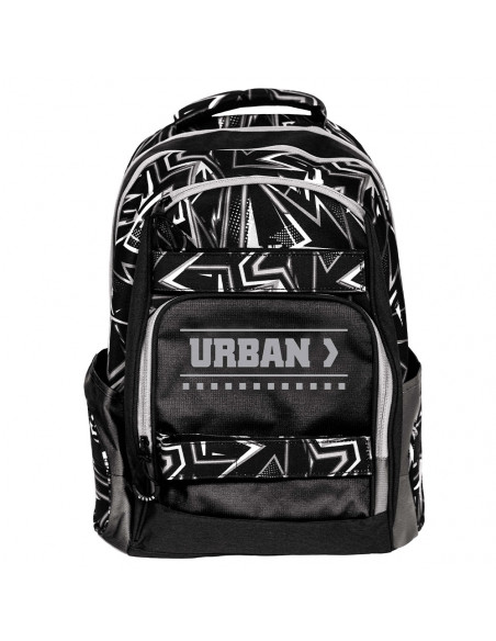 Ghiozdan anatomic compartiment laptop, URBAN BLACK LINES