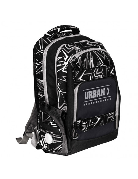 Ghiozdan anatomic compartiment laptop, URBAN BLACK LINES
