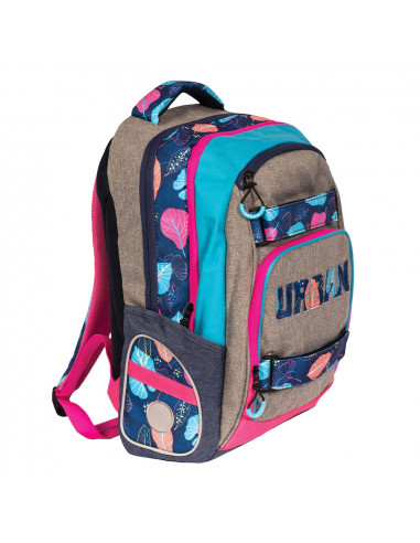 Ghiozdan anatomic compartiment laptop, URBAN FLOWERS, 46x31x16