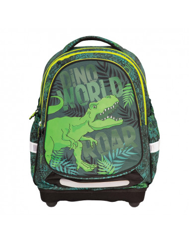 Ghiozdan anatomic DINO WORLD, 38x39x19,5 cm - YOLLO,YL049