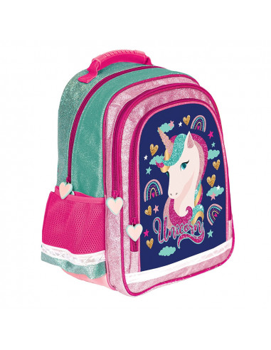 Ghiozdan ergonomic UNICORN, 38x29x13,5 cm - S-COOL,SC1517