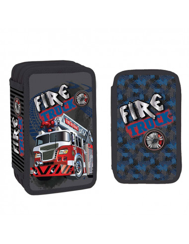 Penar echipat, 3 fermoare, 39 piese, FIRE TRUCK - S-COOL,SC1548